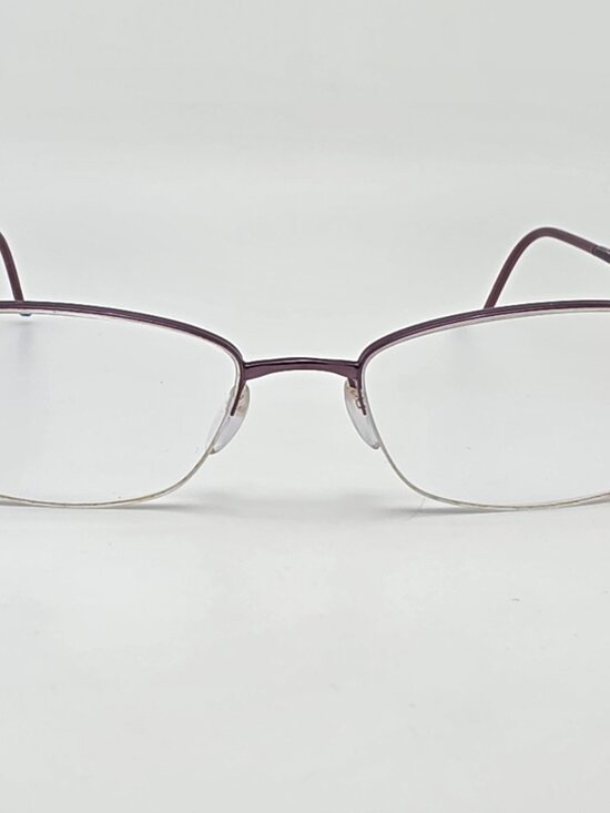 Silhouette 6614 40 6052 Purple Semi Rimless Eyeglasses Frame w Case Austria 51mm main image 14